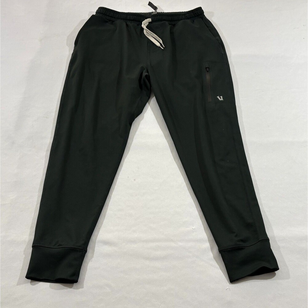 Vuori Sunday Performance Jogger Pants Mens Forest Green Pockets V416 Gym Sz M